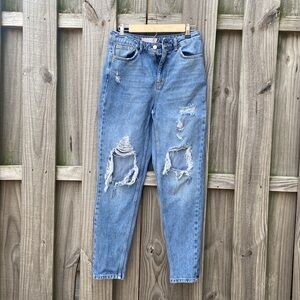 Topshop Classic Blue Denim Jeans size 28. lightly Worn